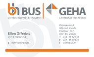 BUS | GEHA visitekaartje